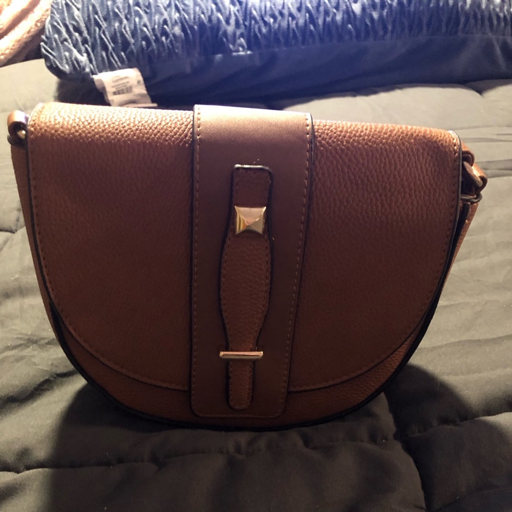 Brown crossbody bag Vegan Leather